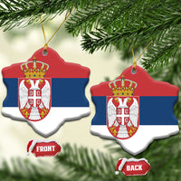 Serbia Ceramic Ornament Flag Color Inspiration