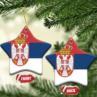 Serbia Ceramic Ornament Flag Color Inspiration