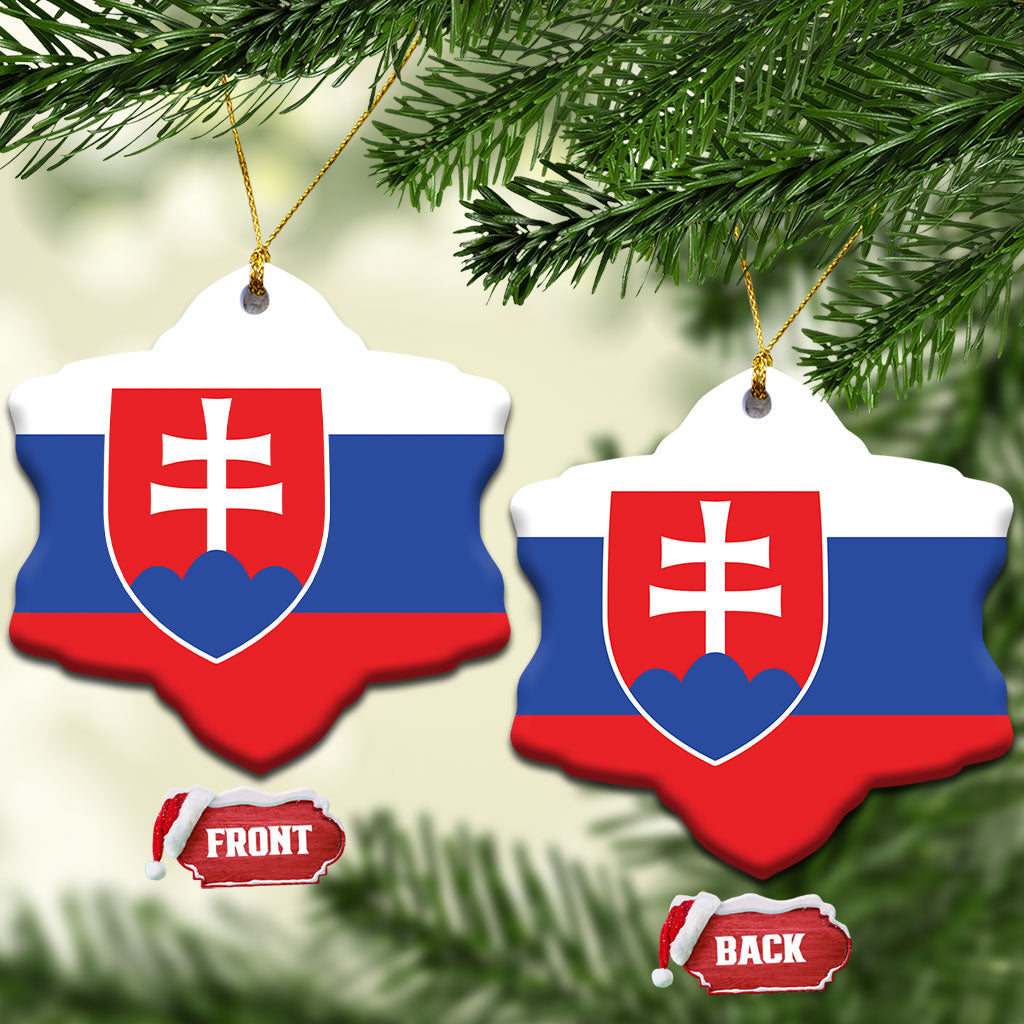 Slovakia Ceramic Ornament Flag Color Inspiration