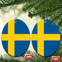 Sweden Ceramic Ornament Flag Color Inspiration
