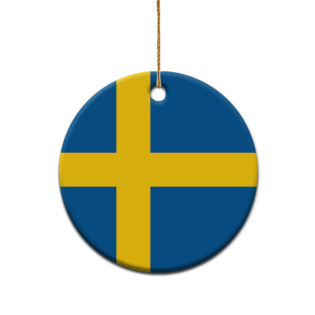 Sweden Ceramic Ornament Flag Color Inspiration