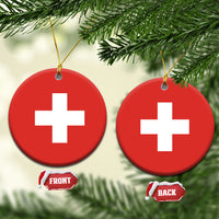 Switzerland Ceramic Ornament Flag Color Inspiration