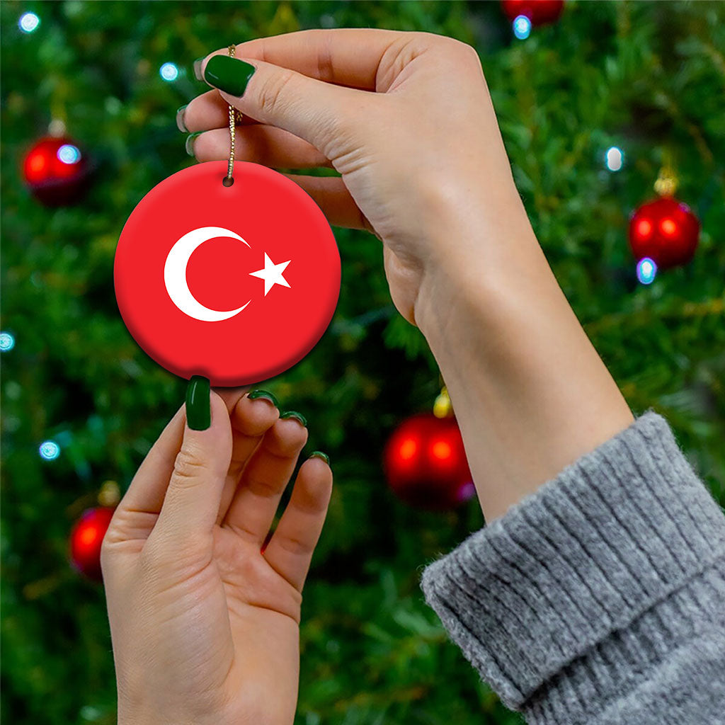 Turkey Ceramic Ornament Flag Color Inspiration
