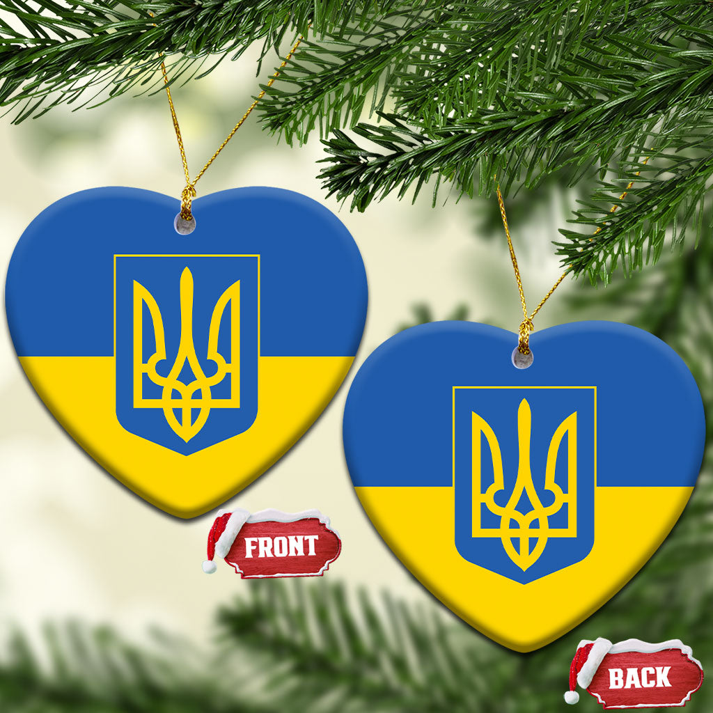 Ukraine Ceramic Ornament Flag Color Inspiration