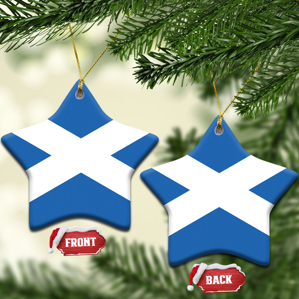 Scotland Ceramic Ornament Flag Color Inspiration