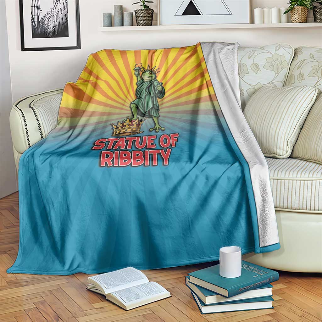 Lady Liberty Portland Frog Blanket Frog Protest No Kings In America - Wonder Print Shop