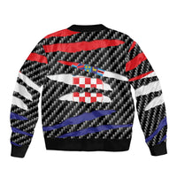 Croatia Beast Bomber Jacket Ripped Flag Graphic - Wonder Print Shop