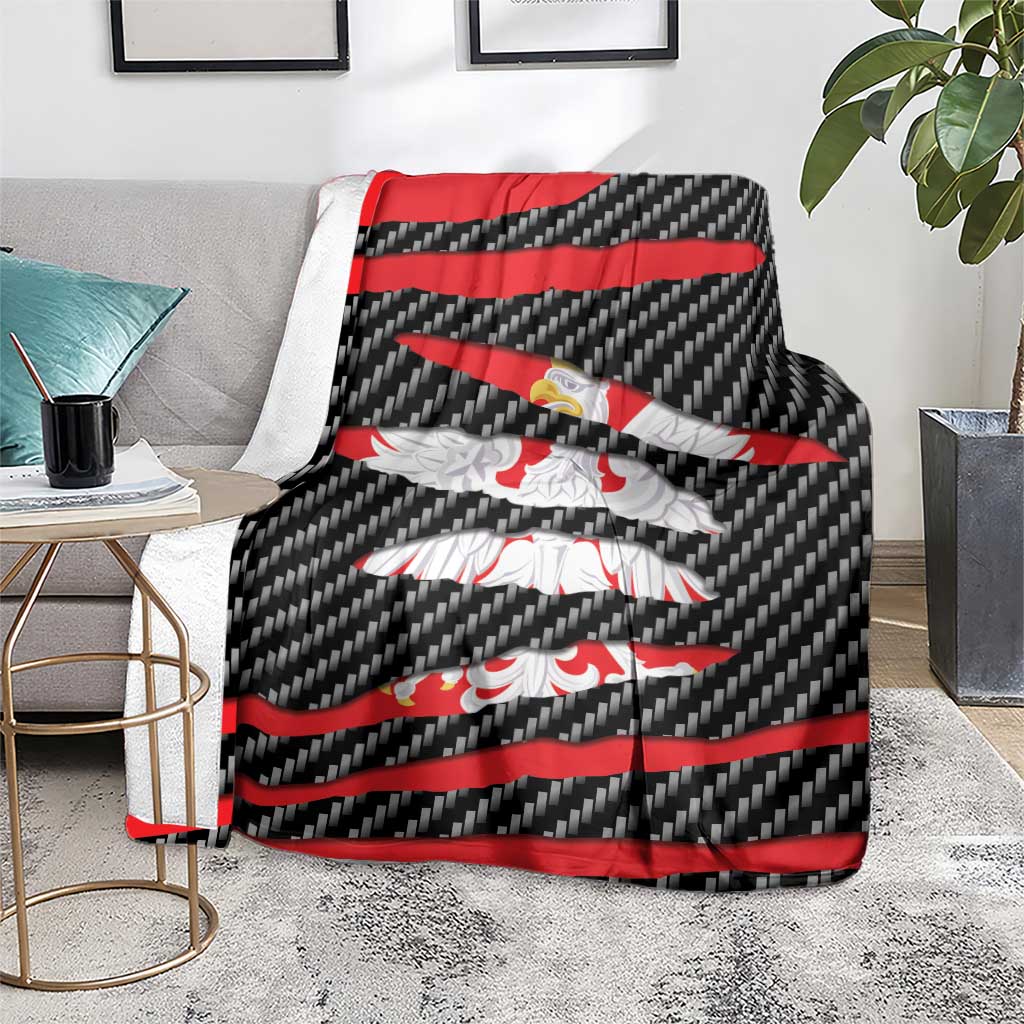 Poland Beast Blanket Ripped Flag Graphic - Wonder Print Shop