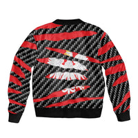 Poland Beast Bomber Jacket Ripped Flag Graphic - Wonder Print Shop