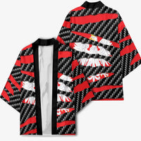 Poland Beast Kimono Ripped Flag Graphic - Wonder Print Shop