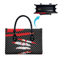 Poland Beast Leather Bag Ripped Flag Graphic - Wonder Print Shop