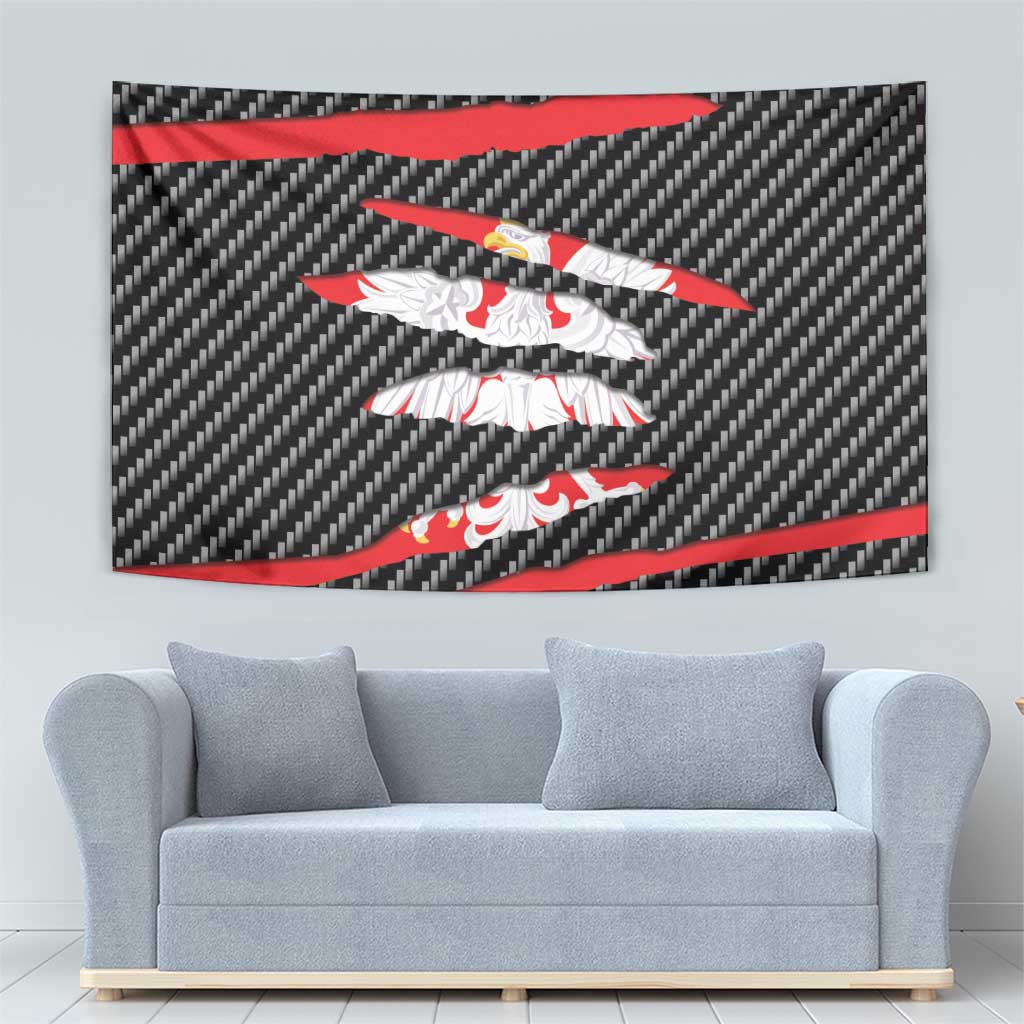 Poland Beast Tapestry Ripped Flag Graphic - Wonder Print Shop