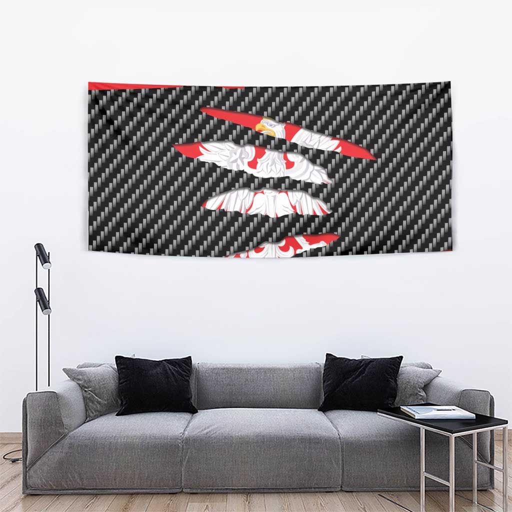 Poland Beast Tapestry Ripped Flag Graphic - Wonder Print Shop