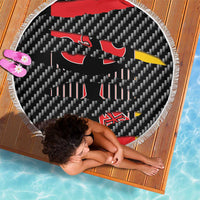 Germany Beast Beach Blanket Ripped Flag Graphic - Wonder Print Shop