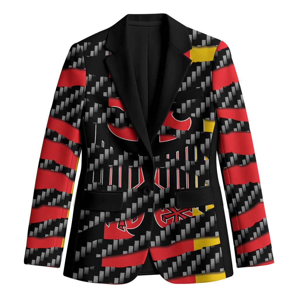 Germany Beast Blazer Ripped Flag Graphic - Wonder Print Shop
