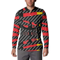 Germany Beast Button Sweatshirt Ripped Flag Graphic - Wonder Print Shop