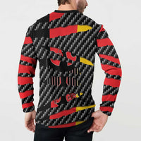 Germany Beast Button Sweatshirt Ripped Flag Graphic - Wonder Print Shop