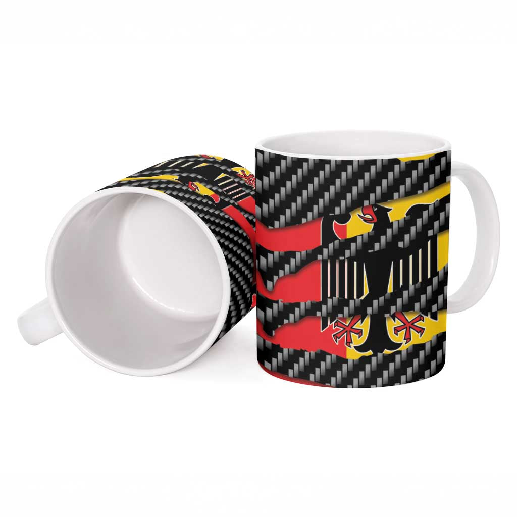 Germany Beast Ceramic Mug Ripped Flag Graphic - Wonder Print Shop