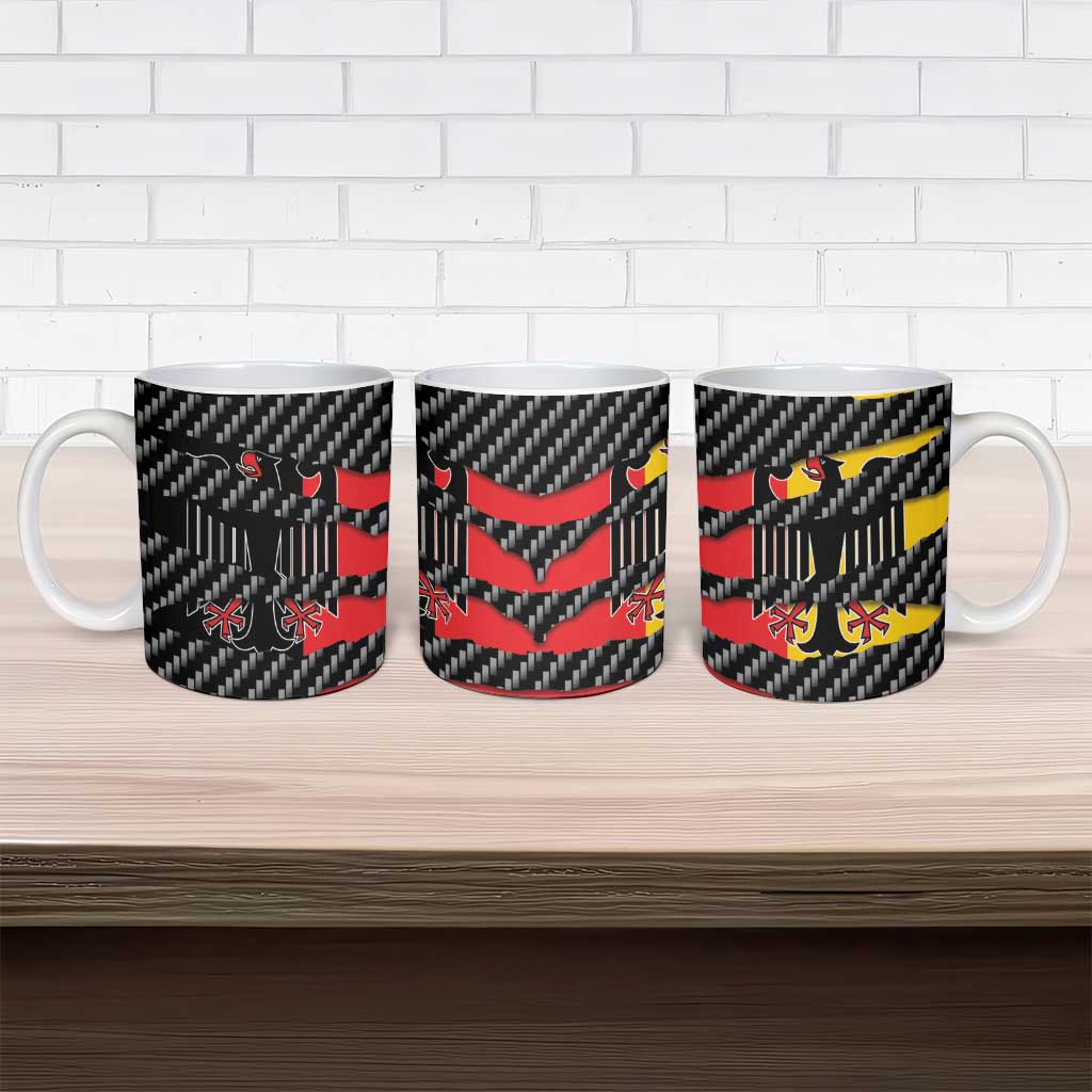 Germany Beast Ceramic Mug Ripped Flag Graphic - Wonder Print Shop
