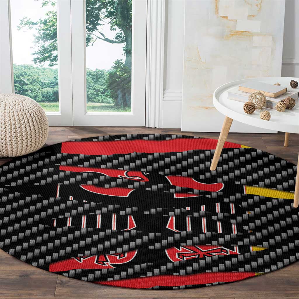 Germany Beast Round Carpet Ripped Flag Graphic - Wonder Print Shop