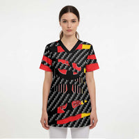 Germany Beast Scrub Top Ripped Flag Graphic - Wonder Print Shop