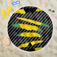 Jamaica Beast Beach Blanket Ripped Flag Graphic - Wonder Print Shop