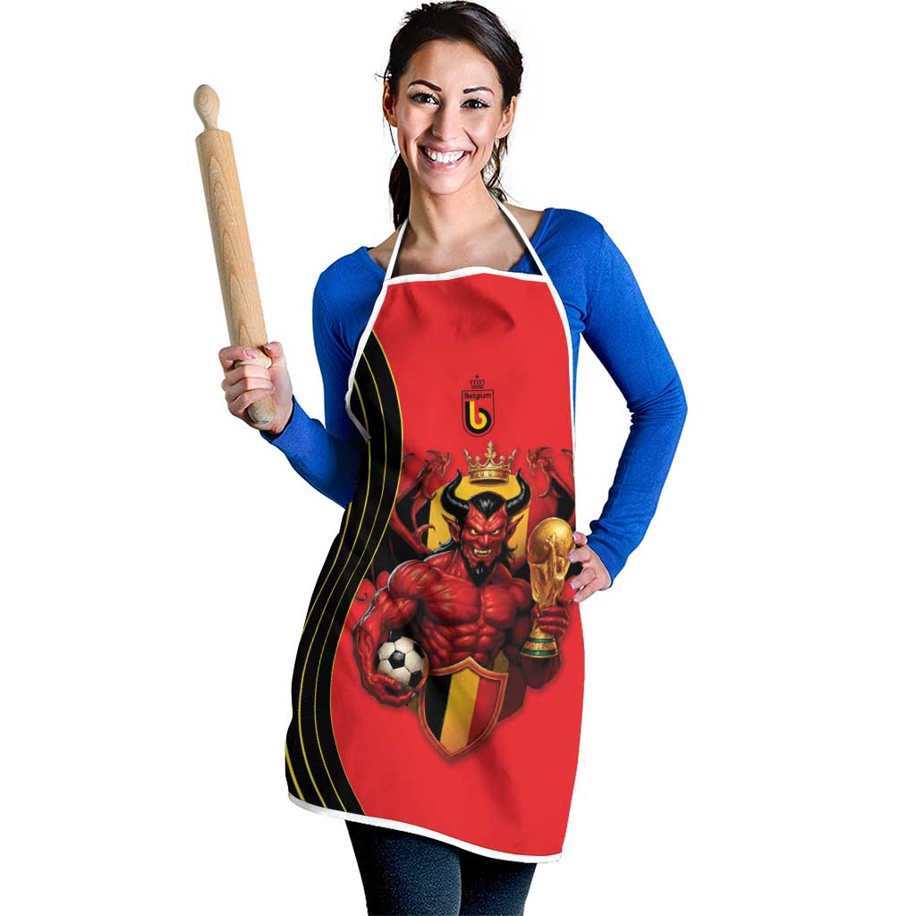 World Football 2026 Belgium Apron Red Devils Go Champions - Wonder Print Shop