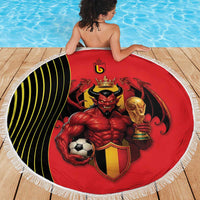 World Football 2026 Belgium Beach Blanket Red Devils Go Champions - Wonder Print Shop