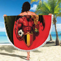 World Football 2026 Belgium Beach Blanket Red Devils Go Champions - Wonder Print Shop