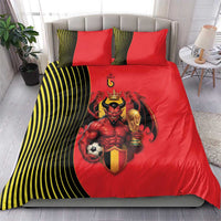 World Football 2026 Belgium Bedding Set Red Devils Go Champions - Wonder Print Shop