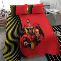 World Football 2026 Belgium Bedding Set Red Devils Go Champions - Wonder Print Shop