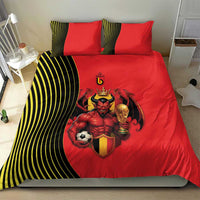 World Football 2026 Belgium Bedding Set Red Devils Go Champions - Wonder Print Shop