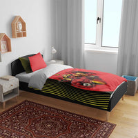 World Football 2026 Belgium Bedding Set Red Devils Go Champions - Wonder Print Shop