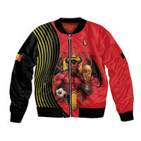 Custom World Football 2026 Belgium Bomber Jacket Red Devils Go Champions - Wonder Print Shop