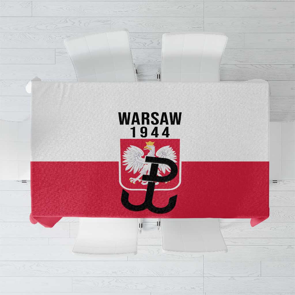 Warsaw Uprising 1944 Poland Tablecloth White Eagle Kotwica Bóg Honor Ojczyzna
