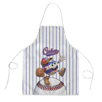 Cuba Baseball Apron Cuban Flag Mascot Design