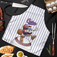 Cuba Baseball Apron Cuban Flag Mascot Design