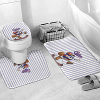 Cuba Baseball Bathroom Set Cuban Flag Mascot Design