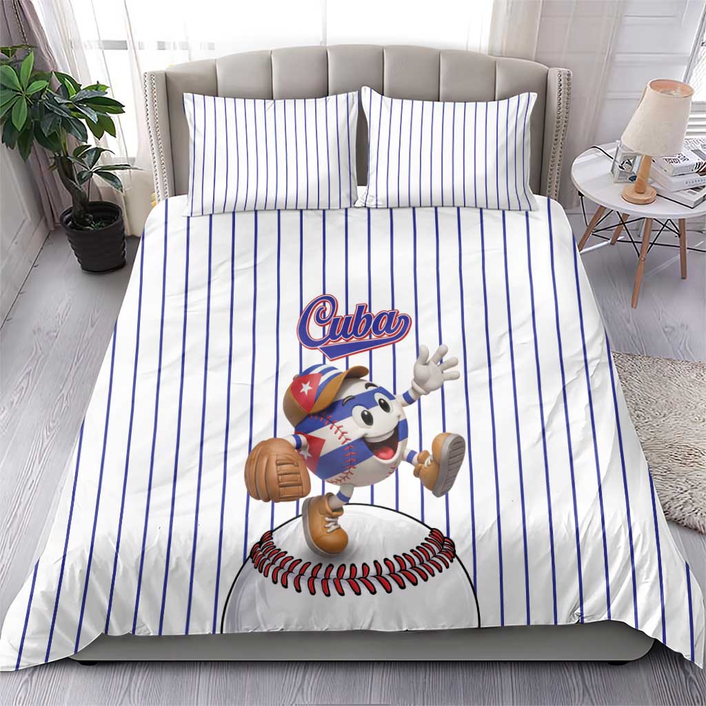 Cuba Baseball Bedding Set Cuban Flag Mascot Design