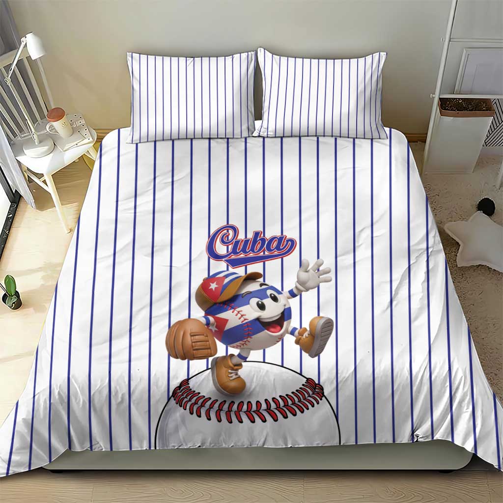 Cuba Baseball Bedding Set Cuban Flag Mascot Design