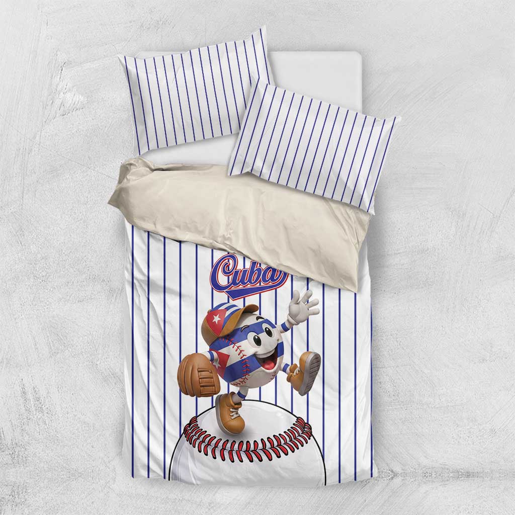 Cuba Baseball Bedding Set Cuban Flag Mascot Design