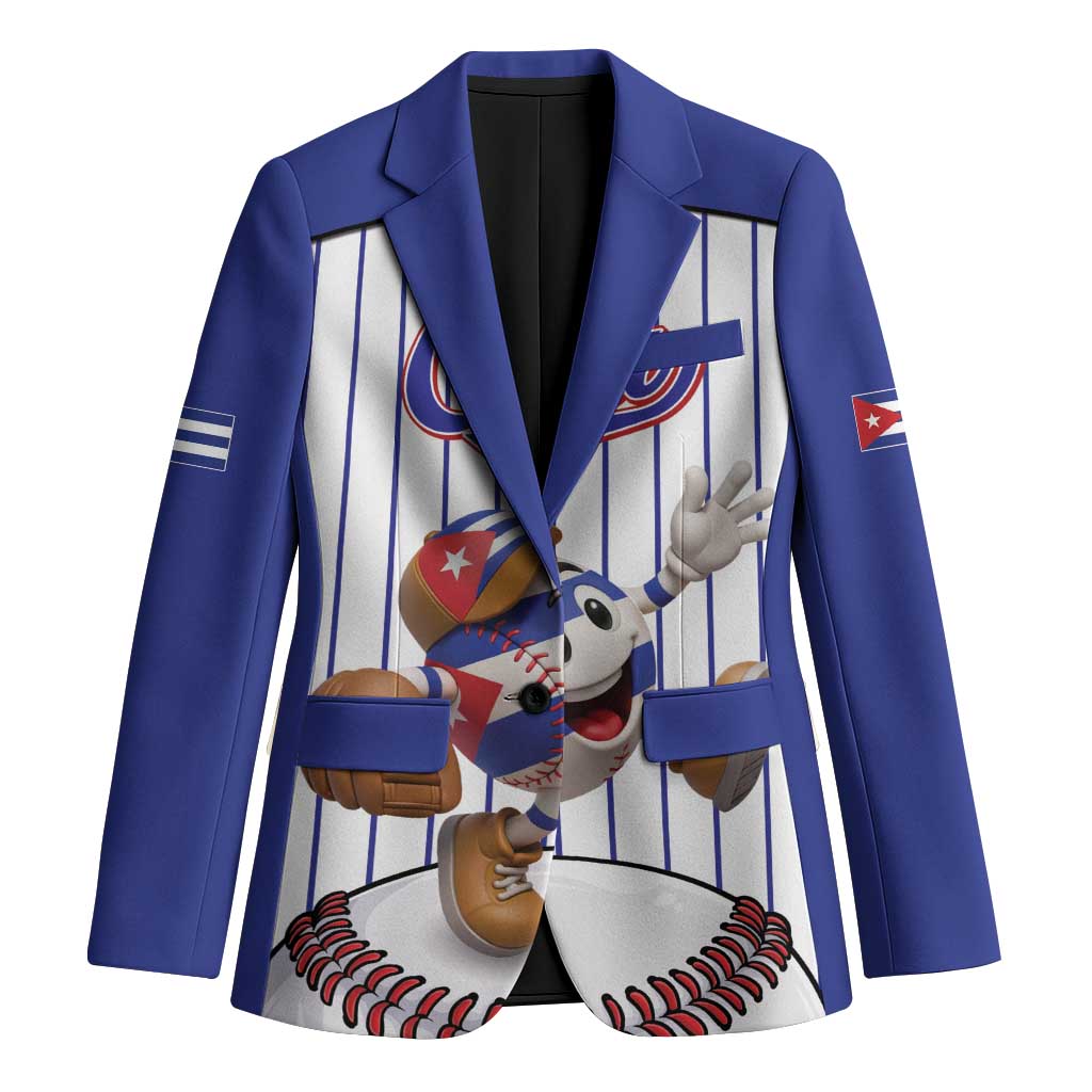Cuba Baseball Custom Blazer Cuban Flag Mascot Design