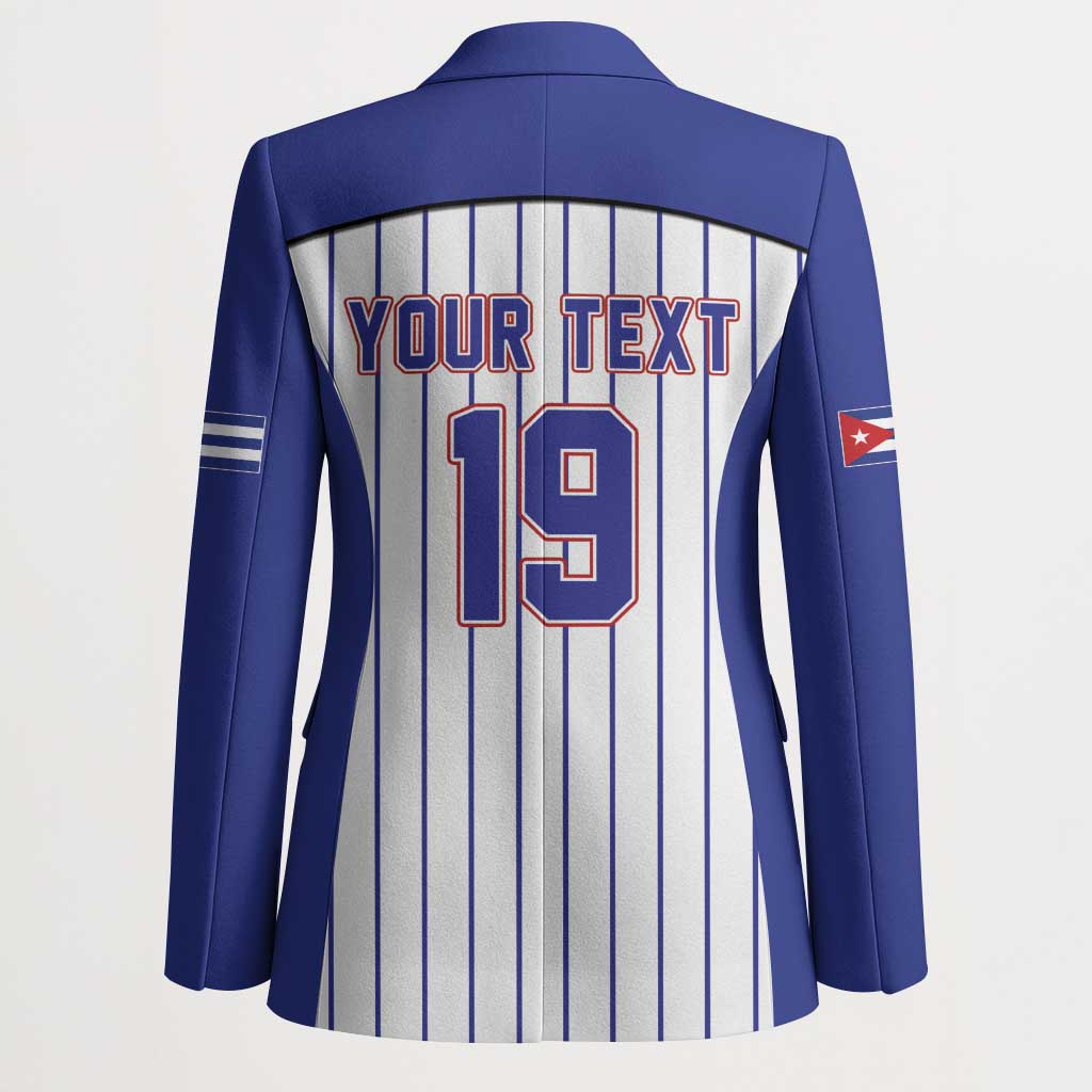 Cuba Baseball Custom Blazer Cuban Flag Mascot Design