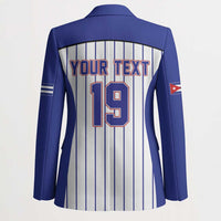 Cuba Baseball Custom Blazer Cuban Flag Mascot Design