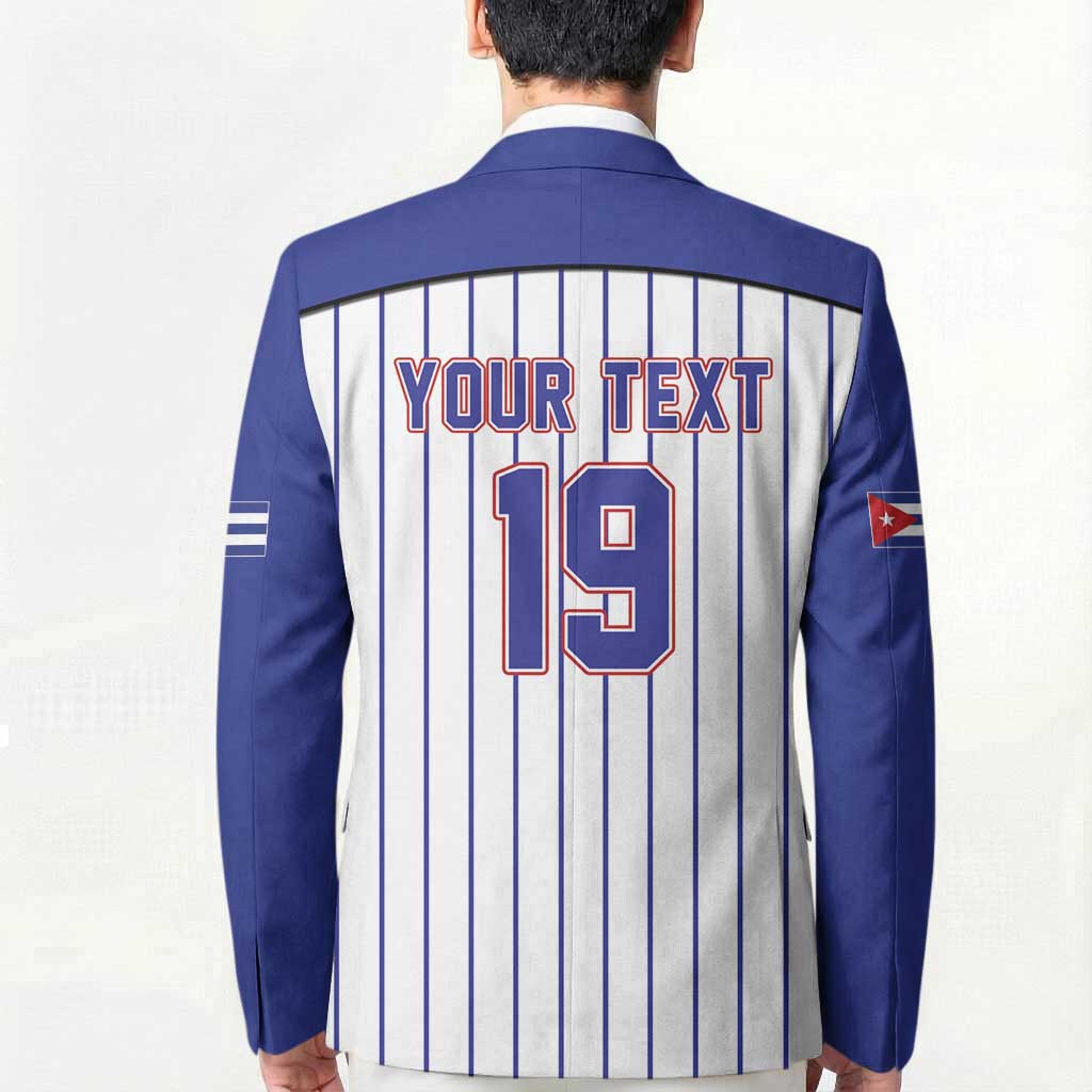 Cuba Baseball Custom Blazer Cuban Flag Mascot Design
