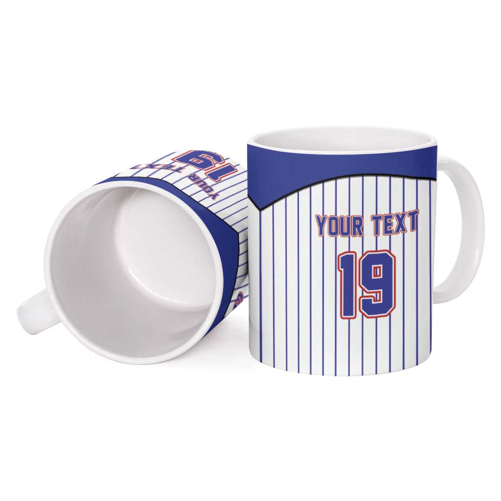 Cuba Baseball Custom Ceramic Mug Cuban Flag Mascot Design