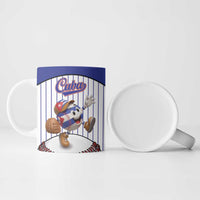 Cuba Baseball Custom Ceramic Mug Cuban Flag Mascot Design