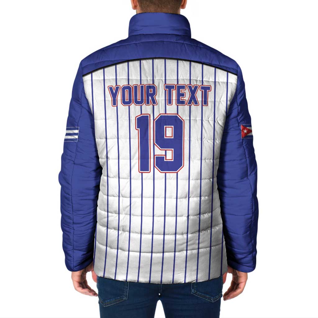 Cuba Baseball Custom Padded Jacket Cuban Flag Mascot Design