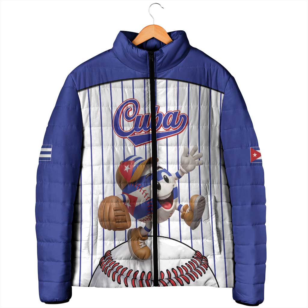 Cuba Baseball Custom Padded Jacket Cuban Flag Mascot Design