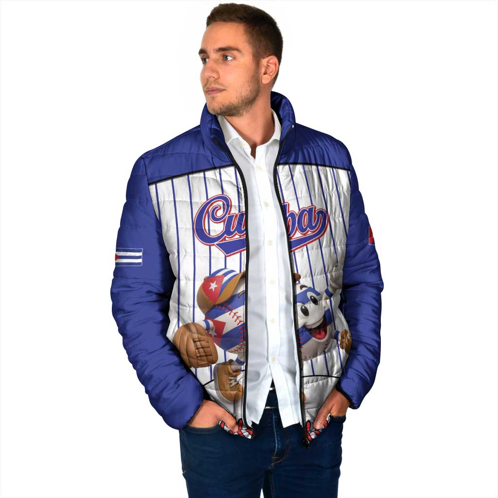 Cuba Baseball Custom Padded Jacket Cuban Flag Mascot Design